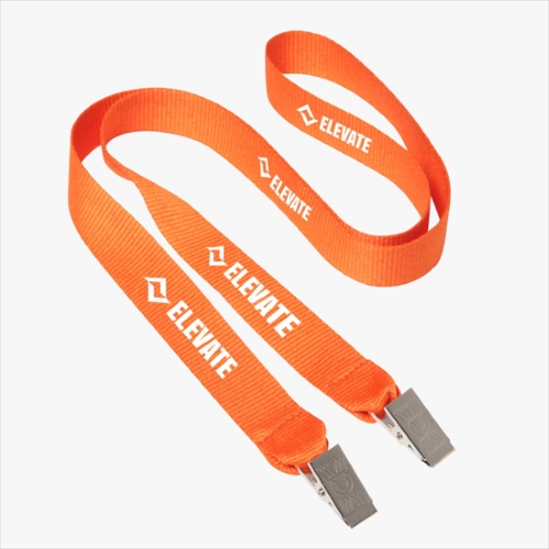 Double Non-Swivel Bulldog Clip Lanyard