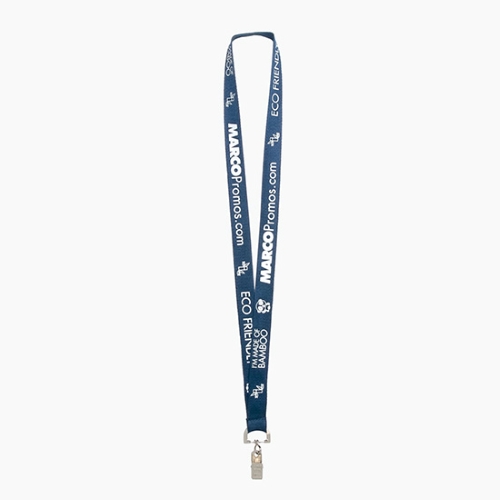 Bamboo Lanyard with Swivel Bulldog Clip