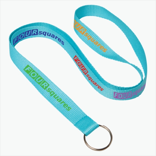 Poly-Dye Full-Color Printed Lanyard w/Key Ring