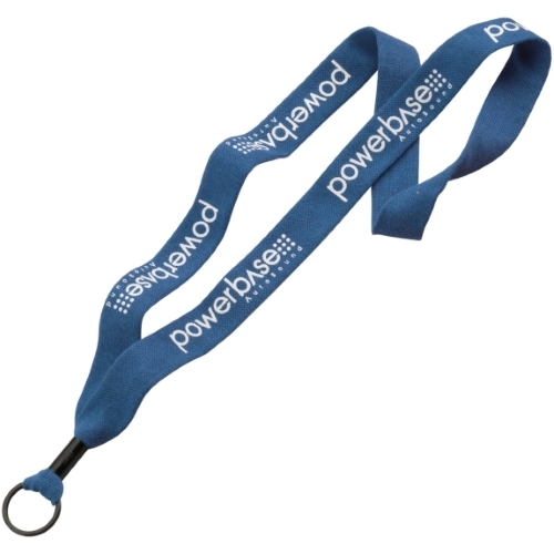 Plastic Clamshell Knitted Cotton Lanyard