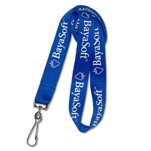 Screen-Printed Polyester Lanyard