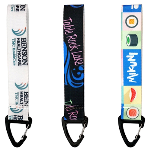 Full Color Spring Clip Wrist Lanyards