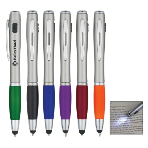 Custom Pen with LED Light and Stylus