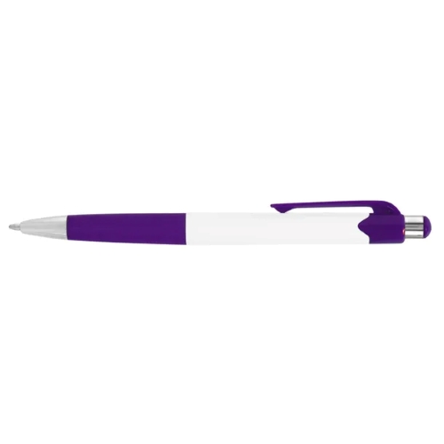 White Pacifica Pen with Colored Trim