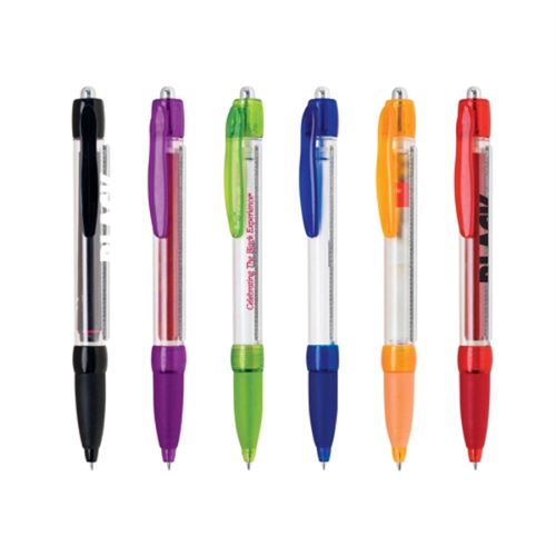 Banner Pen Plastic Click Action Ballpoint