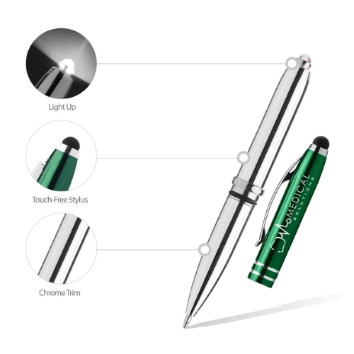 Engraved Light-Up Ace Stylus Pen