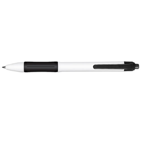 Gel Pen With White Body & Rubber Grip