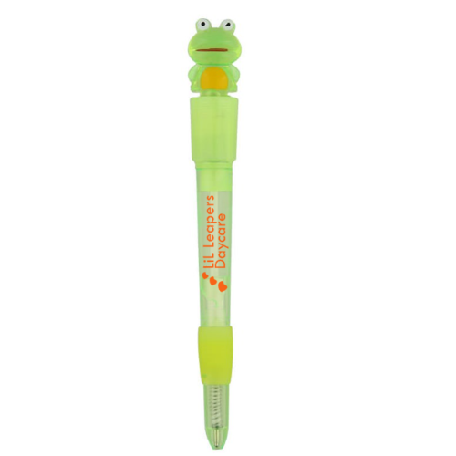 Light Up Frog Topper Pen