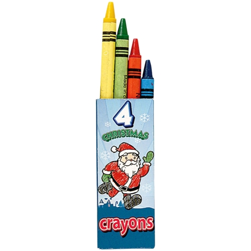 4-Pack Christmas Crayons