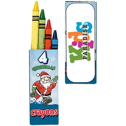 4-Pack Christmas Crayons