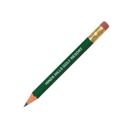 Hex Golf Pencils with Eraser