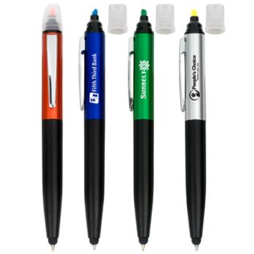 Metallic Highlighter Stylus Pen