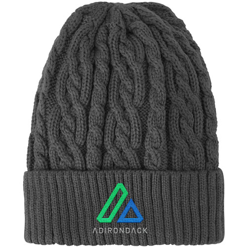 Optimal Chunky Knit Cuffed Custom Beanie