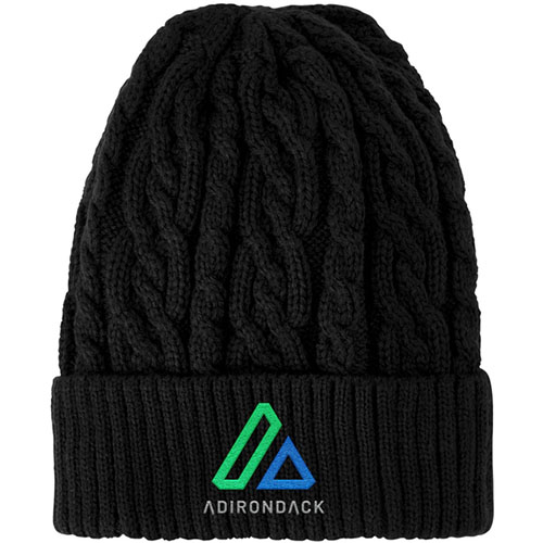 Optimal Chunky Knit Cuffed Custom Beanie