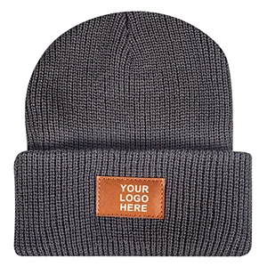 Rib-Knit-Beanie-Debossed