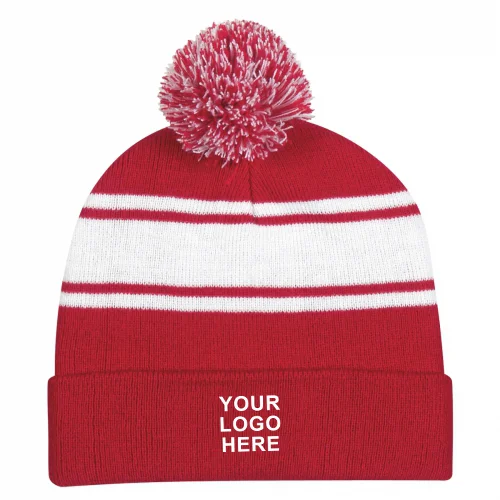 Two-Tone-Knit-Pom-Beanie-with-Cuff