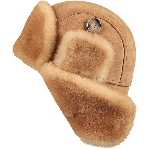 Winter Trapper Fur Hat for Women Men