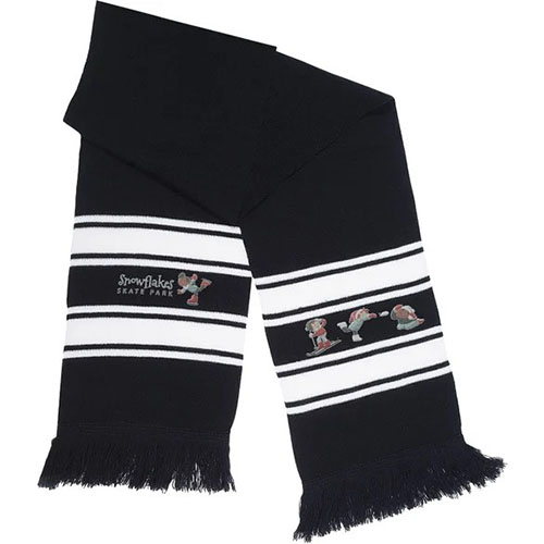 Logo Stripe Knit Scarves