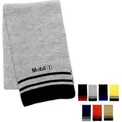 Logo Deluxe Acrylic Scarves with Stripe