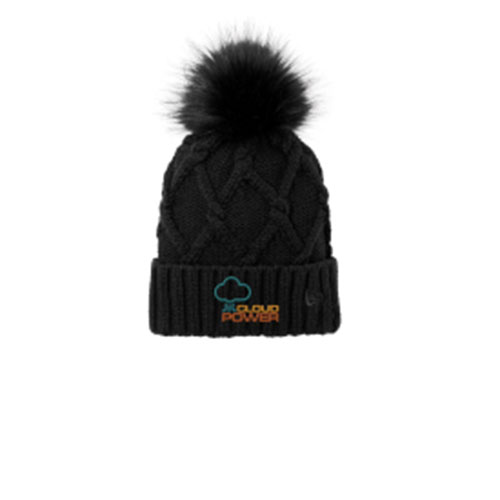 Faux Fur Pom Beanie