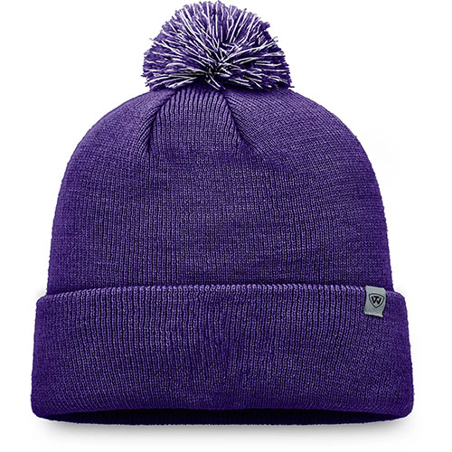 TCU Horned Frogs Purple Pom Knit Beanie