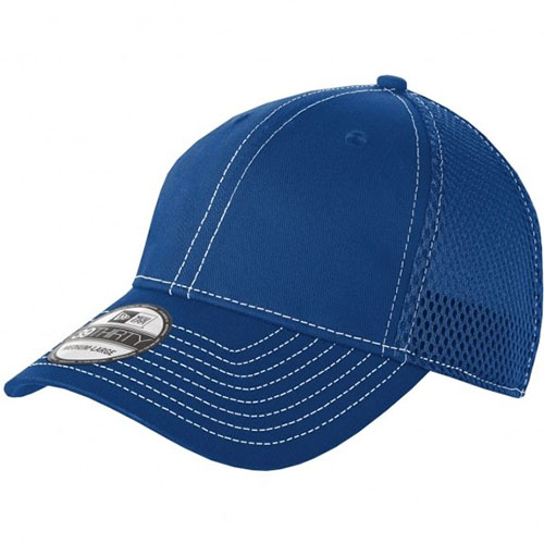 Stretch Mesh Contrast Stitch Custom Cap