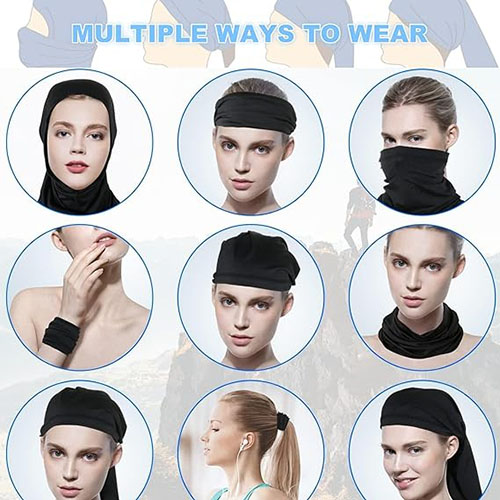 Neck Gaiter Face Mask: Scarf Gator Breathable Balaclava Cooling Cover Masks for Men Women