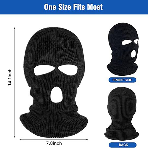 3 Hole Winter Knitted Mask