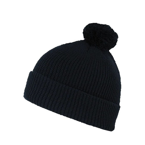 Pom Pom Knit Beanie Cap