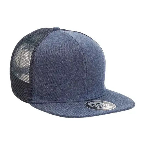 Heathered Flat Peak Truckers