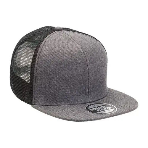 Heathered Flat Peak Truckers