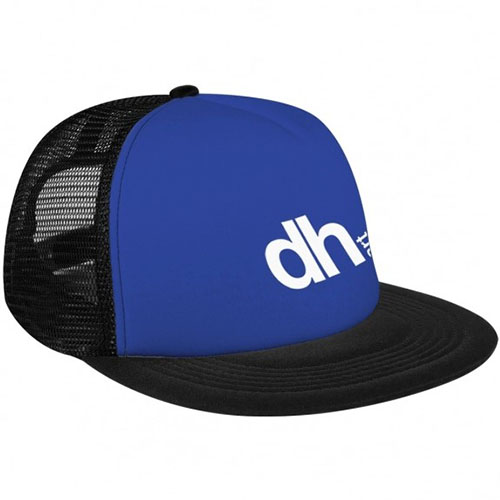 Flat Bill Snapback Trucker Style Mesh Back Caps