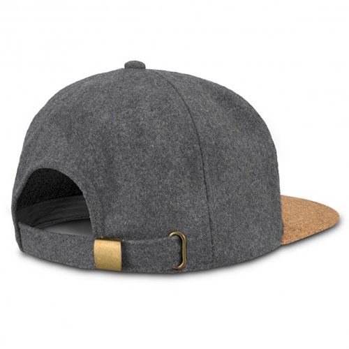 Cork Heather Flat Peak Caps