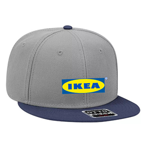 Round Flat Visor Pro Style Snapback Hat