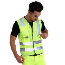 Reflective Vest Fluorescent Fabric With Pocket