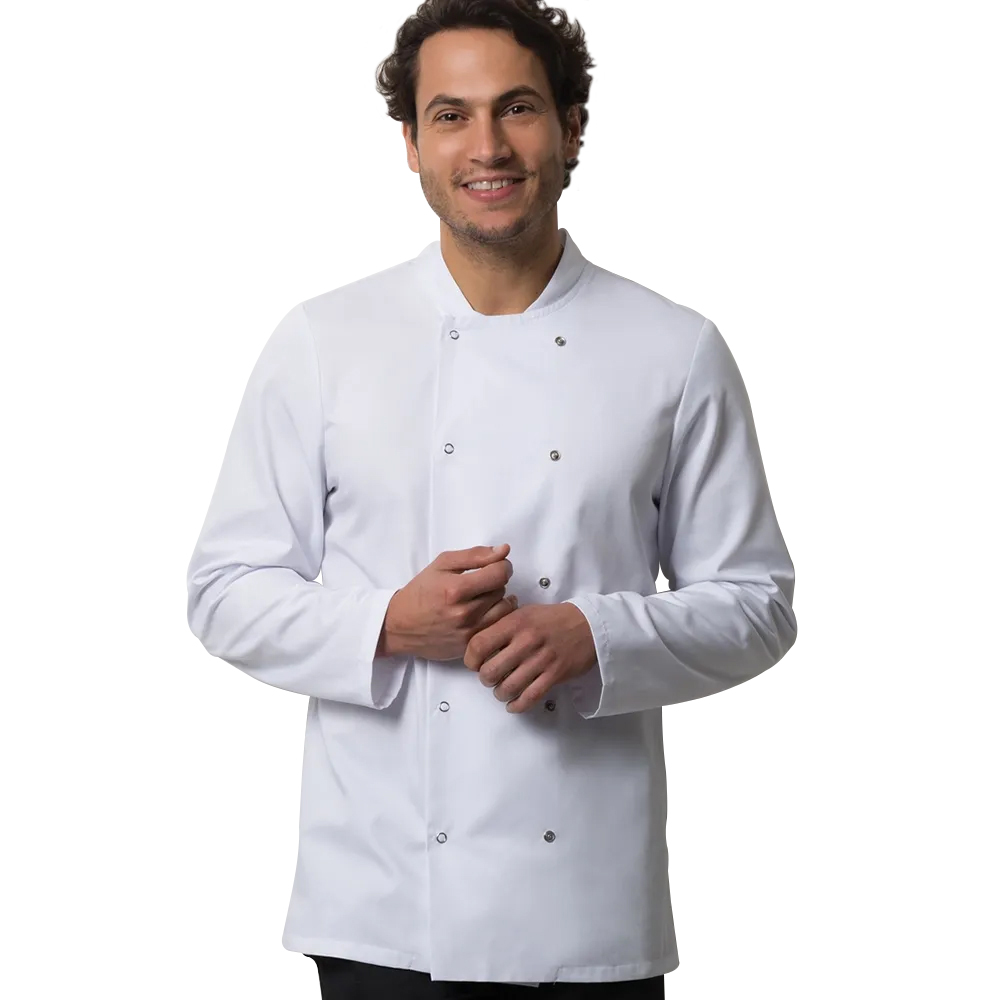 Get Long Sleeve Chef Jacket in Multiple Colors & Sizes